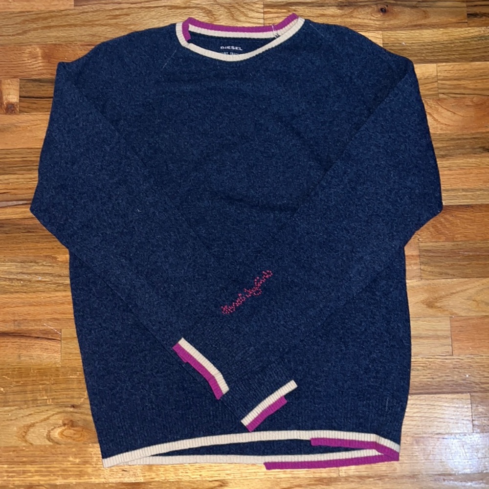 DIESEL Men’s 80% Wool Oversized Jumper